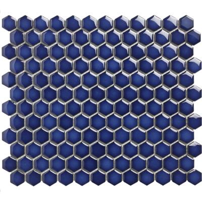 Mozaiek Barcelona Hexagon Cobalt Blauw 2,3x2,6