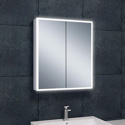 Wiesbaden Quatro Dimbare LED Spiegelkast 60x70x13cm