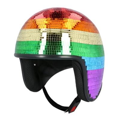 Disco Helm 80s Regenboog