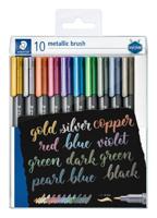 Brushpen staedtler metallic etui à 10 kleuren - thumbnail