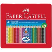 Faber Castell fc-112423 kleurpotlood faber-castell grip metalen etui a 24 stuks - thumbnail