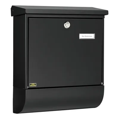 Burg Wächter 31460 VARIO 8672 S Brievenbus Plaatstaal Zwart Sleutelslot