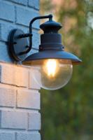 Lucide FIGO - Wandlamp Binnen/Buiten - Ø 21,5 cm - 1xE27 - IP44 - Zwart - thumbnail