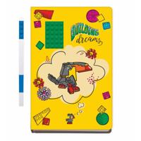 LEGO Building Dreams notitieboek met blauwe gelpen - thumbnail