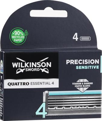 Wilkinson Wilkinson Sword Quattro Titanium Sensitive - 4 mesjes