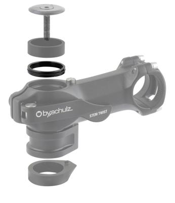 Spacer By,Schulz Top Cap 11/8 Zwart