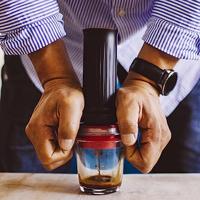 Cafflano Espresso Maker Kompresso Zwart - thumbnail
