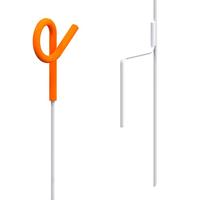 Gallagher Veerstalen paal met oranje krulstaart (10) - 642134 642134 - thumbnail
