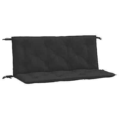 VidaXL Tuinbankkussens 2 st 120x50x7 cm oxford stof zwart