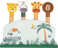 Small Foot - houten dierenvormenspel safari fsc - thumbnail