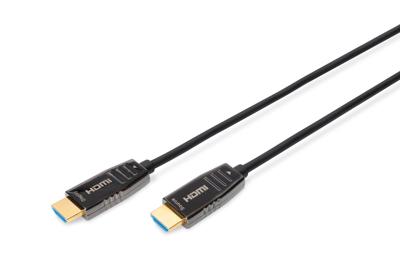 Digitus AK-330126-300-S HDMI-kabel HDMI Aansluitkabel HDMI-A-stekker, HDMI-A-stekker 30.00 m Zwart 8K UHD, Afgeschermd (dubbel)