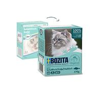 Bozita met schelvis stukjes in gelei natvoer kat 12 x 370 g - thumbnail