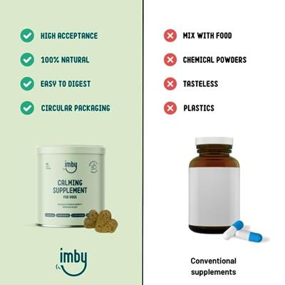 Imby Calming Supplement For Dogs Kauwtabletten Imby Calming Supplement For Dogs Kauwtabletten