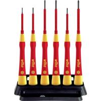 Wiha fijnschroevendraaierset picofinish electric (rood/geel) - thumbnail