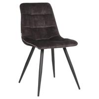 LABEL51 Eetkamerstoel 'Jelt' Velvet, kleur Groen - thumbnail