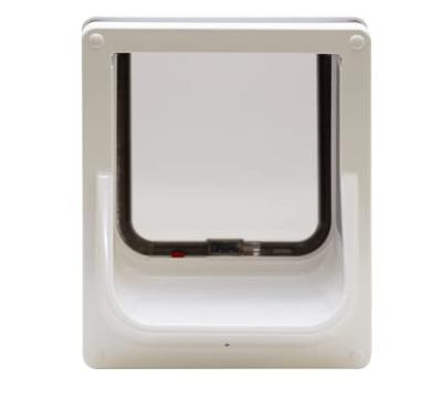 Cat Mate electromagnetisch kattenluik met vierwegsluiting 60mm wit - thumbnail