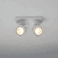 Zuiver Plafondlamp 'Dice' 2-lamps, kleur Wit - thumbnail