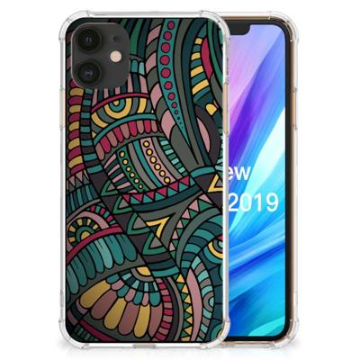 Apple iPhone 11 Doorzichtige Silicone Hoesje Aztec Apple iPhone 11 Doorzichtige Silicone Hoesje Aztec