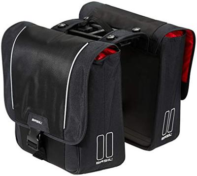 Basil sport design dubbele fietstas zwart