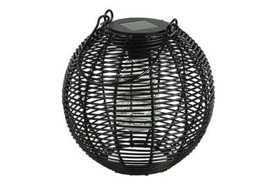 Decostar Hanglamp solar LED Eliya L 20 cm zwart