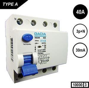 Enzo Gacia Aardlekschakelaar 40A. 30mA 4p GACIA - 4517790 Enzo Gacia Aardlekschakelaar 40A. 30mA 4p GACIA - 4517790