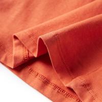 Kindershirt met lange mouwen kattenprint 116 oranjebruin - thumbnail