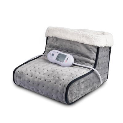 Alpina elektrische voetenwarmer voetverwarmer met overhittebeveiliging voetenwarmers 3 warmtestanden grijs