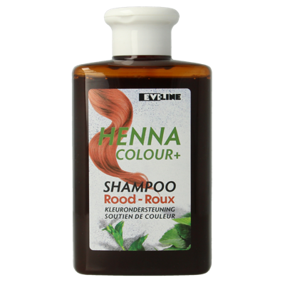 Henna Cure&Care Shampoo colour + rood 300 Milliliter Henna Cure&Care Shampoo colour + rood 300 Milliliter