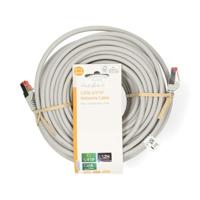Nedis CAT6 Netwerkkabel | RJ45 Male | RJ45 Male | S/FTP | 30.0 m | Rond | LSZH | Grijs | Label - CCGL85221GY300 - thumbnail