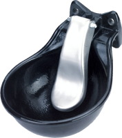 Drinkbak metaal met lepel - thumbnail