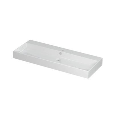 INK Unlimited Wastafel Porselein met 1 Kraangat - 1200x450x110 mm - Glans Wit
