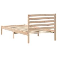 Bedframe met hoofdeinde Bruin 90 x 190 cm Massief grenenhout - thumbnail