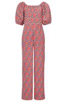 LOOXS Little Zomer jumpsuit meisjes crinkle - roze - thumbnail