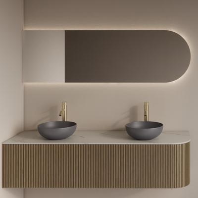 Spiegel Gliss Design Zelus Links met Indirecte LED Verlichting en Verwarming 140x60 cm Spiegel Gliss Design Zelus Links met Indirecte LED Verlichting en Verwarming 140x60 cm