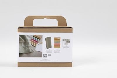 Creativ Company Mini hobbyset borduren, servet, dusty groen, 1 doos Creativ Company Mini hobbyset borduren, servet, dusty groen, 1 doos