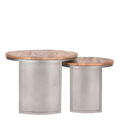 LABEL51 Salontafel 'Bunch', Set van 2, kleur Grijs