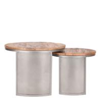 LABEL51 Salontafel 'Bunch', Set van 2, kleur Grijs - thumbnail