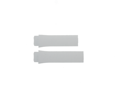 Horlogeband Tissot T075220 / T610035118 Rubber Wit 18mm