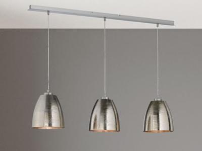 Fischer & Honsel 3-lichts hanglampCannes antiek nikkel - 60139
