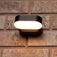 LED&apos;s Light LED Buitenlamp - Model Rieti - Warm wit - IP44 waterbestendig - Zwart - thumbnail