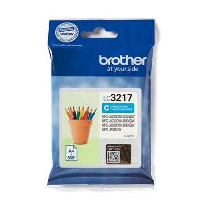 Originele inktcartridge Brother LC-3217C Cyaan - thumbnail