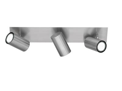 Trio Moderne plafondspotSeries 8024 3-lichts nikkel mat - 802400307