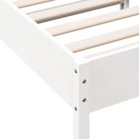Bedframe massief grenenhout wit 90x200 cm - thumbnail