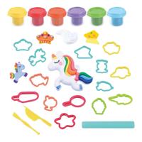 Playgo fantasy eenhoorn kleiset - 6 kleipotjes - thumbnail