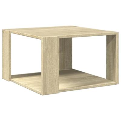 Salontafel 51,5x51,5x30 cm bewerkt hout sonoma eikenkleurig Salontafel 51,5x51,5x30 cm bewerkt hout sonoma eikenkleurig