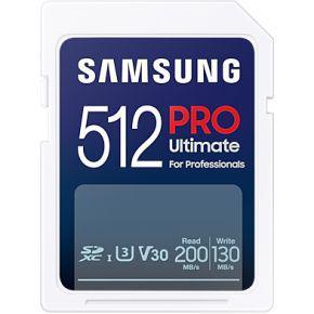 Samsung PRO Ultimate SD Card 512GB + USB-kaartlezer SD-Kaart Wit