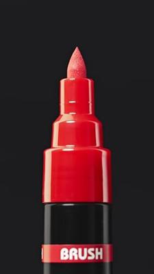 Uni Posca paintmarker PC-5BR, 1 - 4 mm, penseel punt, blister van 16 stuks Uni Posca paintmarker PC-5BR, 1 - 4 mm, penseel punt, blister van 16 stuks