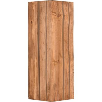 Stijlvolle LED Wandlamp - E14 Fitting - Metaal & Hout - IP20 - Bruin