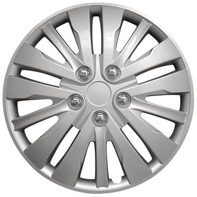 AutoStyle wieldoppen Washington 15 inch ABS zilver set van 4