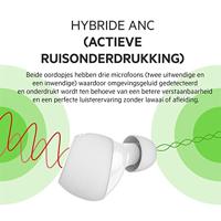 Belkin SoundForm Immerse True Wireless Earbuds, hybride ruisonderdrukking, draadloos opladen, zweet- en waterbestendig, Apple Zoek mijn en Belkin Ping My Earbuds voor iPhone, Galaxy, Pixel etc, wit - thumbnail